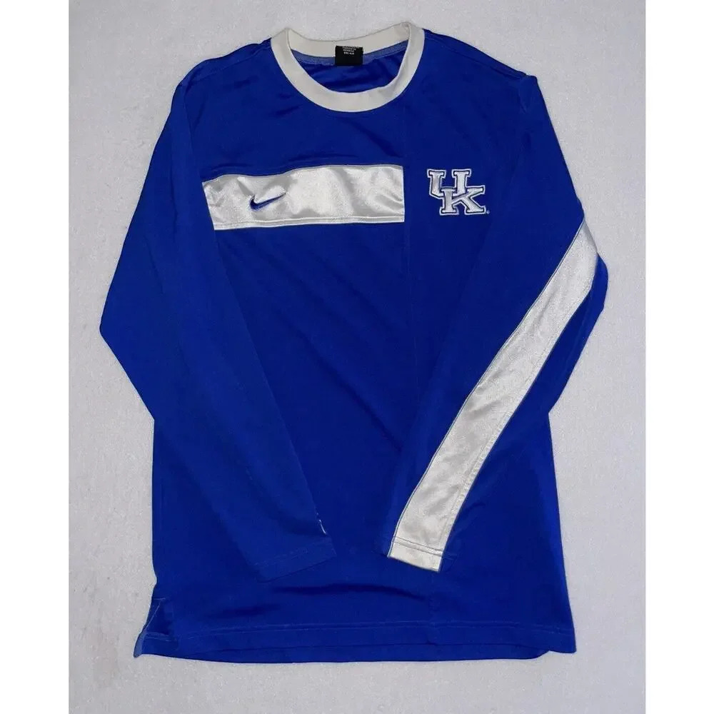 Vintage Kentucky Wildcats Basketball Warm Up Shirt Nike Mens S Team Issued RARE